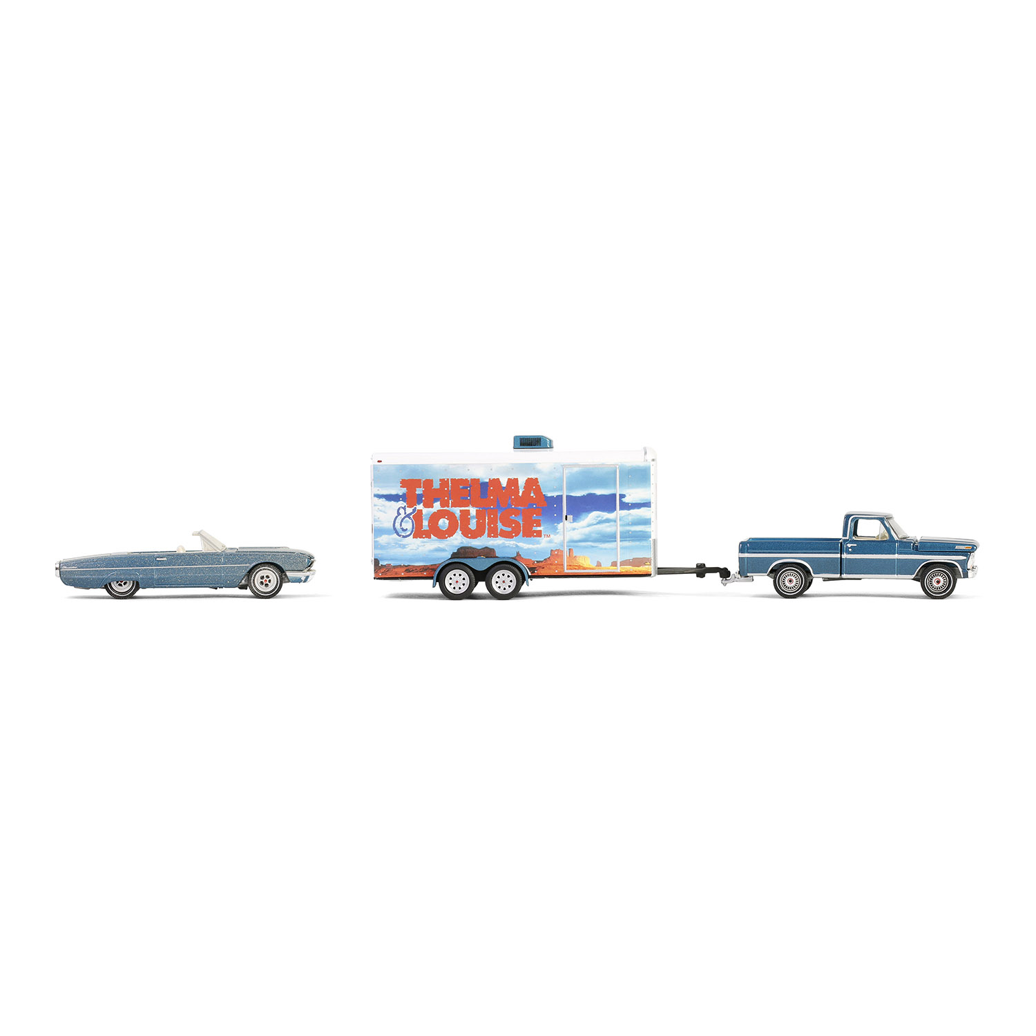 Thunderbird Convertible with Ford F-250 & Enclosed Car Hauler