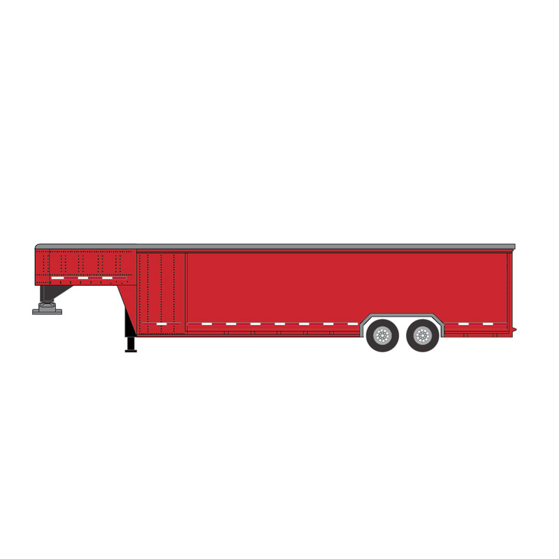 26-Foot Continuous Gooseneck Livestock Trailer
