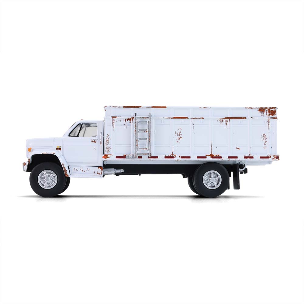 S.D.卡车模型系列20 - 1980年雪佛兰C-70谷物运输车（白色做旧涂装）典藏套装