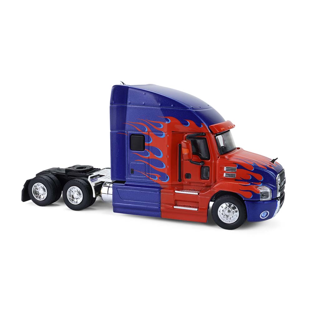 S.D.卡车模型系列20 - 2019款麦克Anthem牵引车头（红蓝火焰涂装）典藏套装