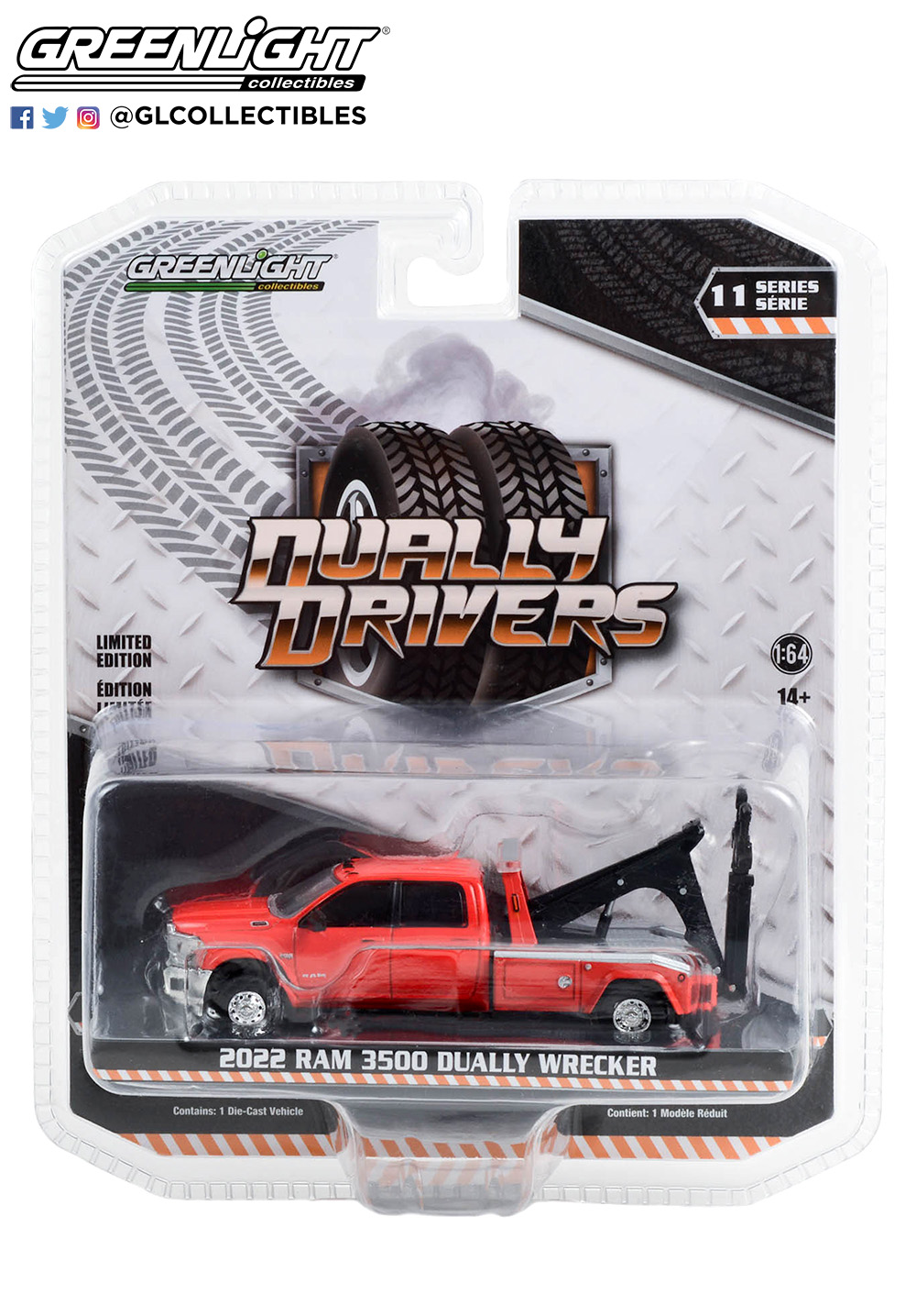 3500双后轮救援拖车 - 烈焰红