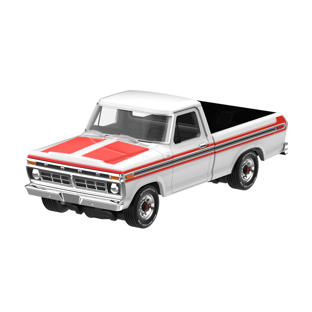 F-150 - 白色车身配橙色条纹