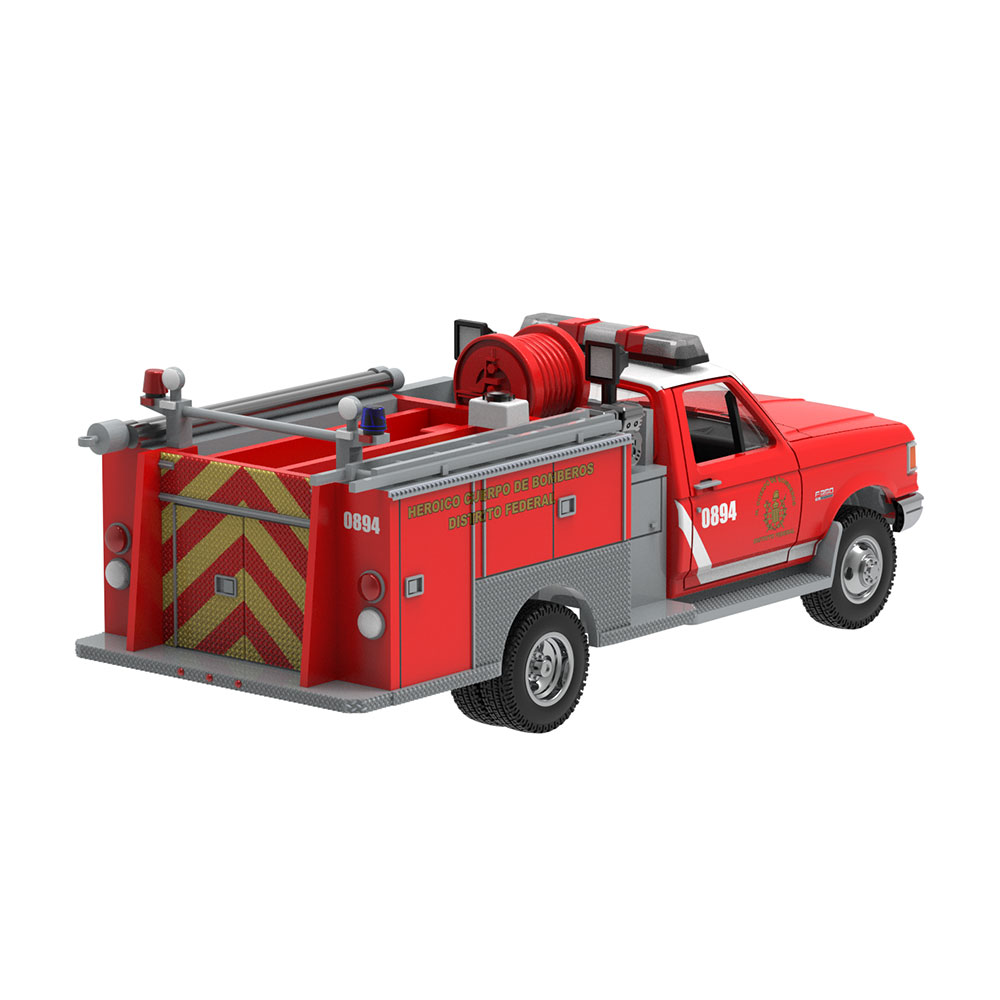 F-350迷你泵浦消防车 - 墨西哥联邦区英勇消防局涂装