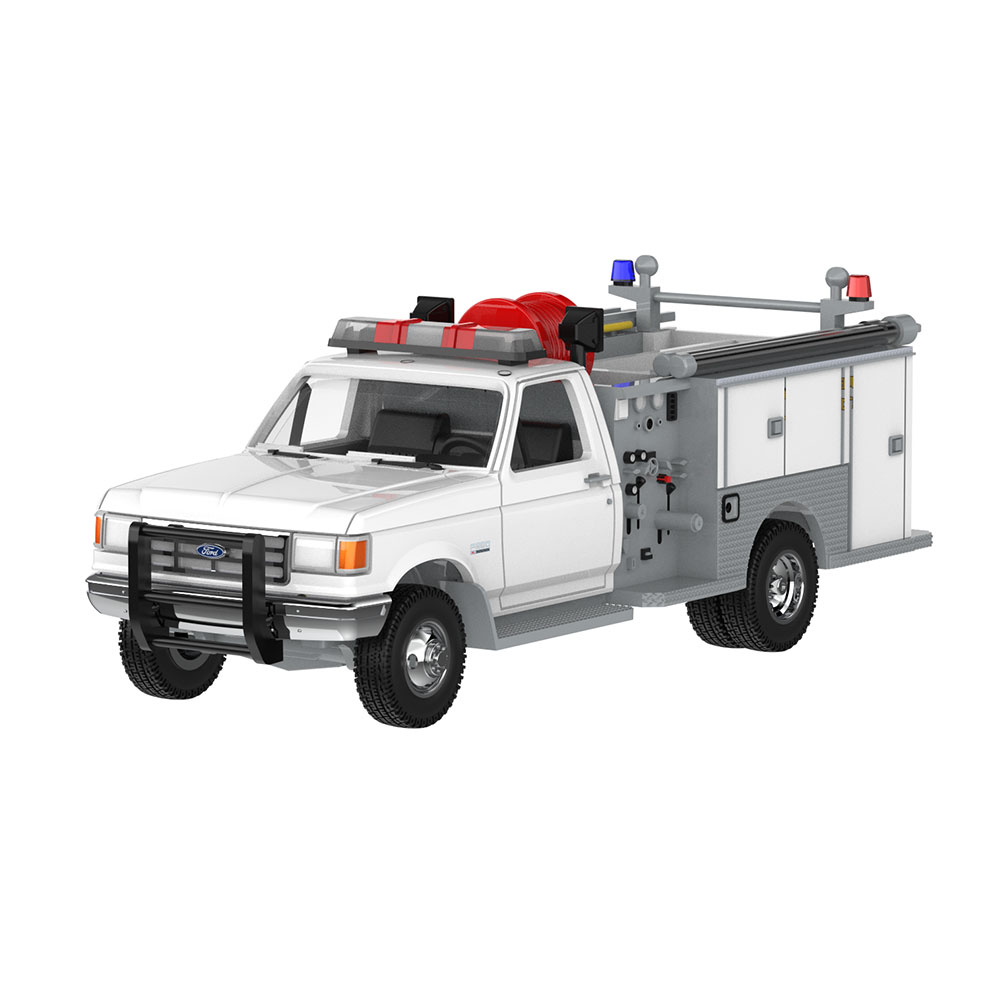 F-350迷你泵浦消防车 - 白色