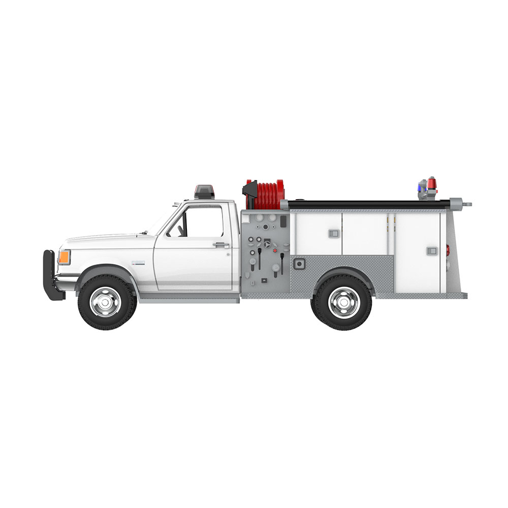 F-350迷你泵浦消防车 - 白色