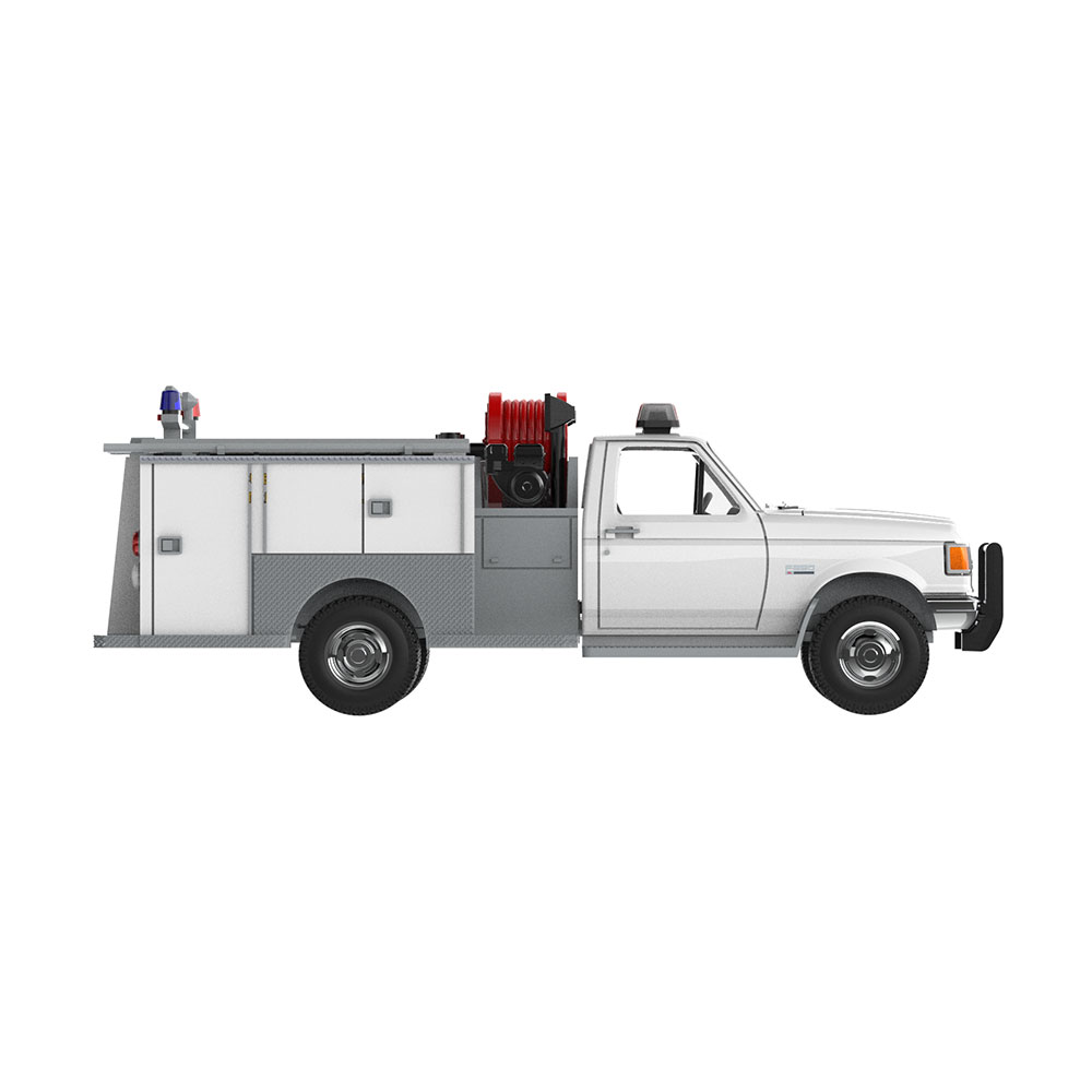 F-350迷你泵浦消防车 - 白色