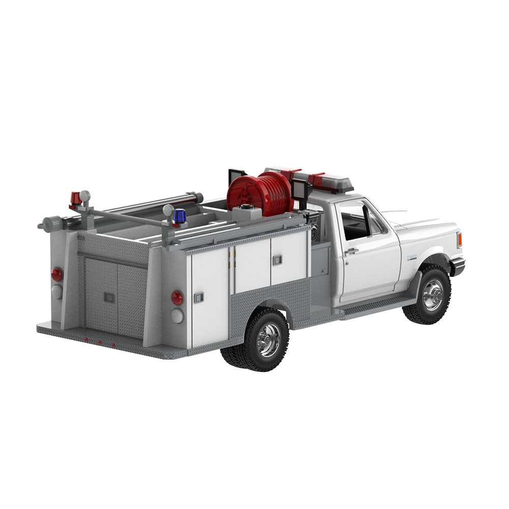 F-350迷你泵浦消防车 - 白色