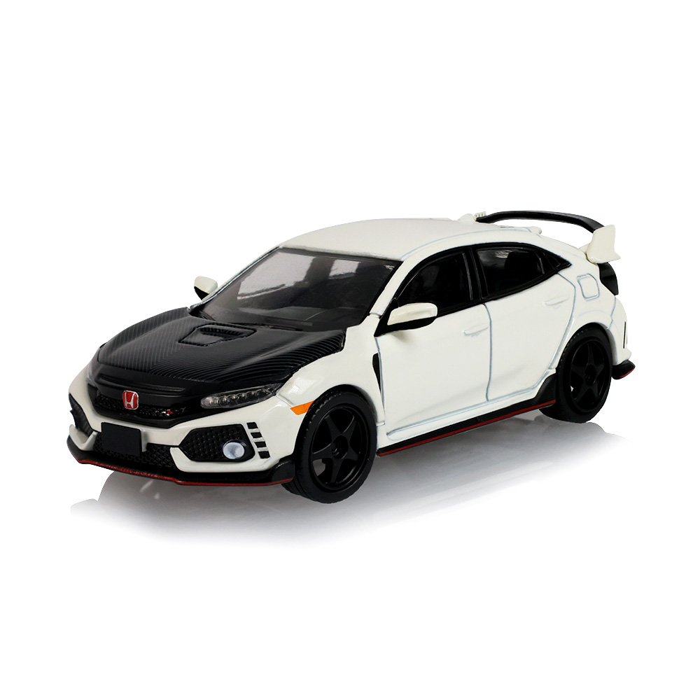 本田思域Type-R（FK8）定制轮毂与碳纤维引擎盖——冠军白