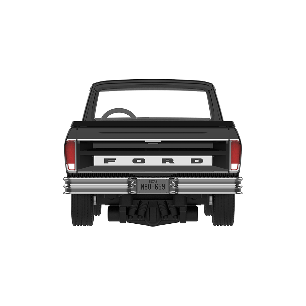 F-100带货箱盖 – 黑色车身配自由条纹拉花