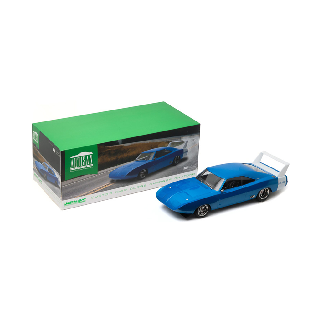 1969年款道奇Charger Daytona定制版 - 蓝色车身搭配白色尾翼