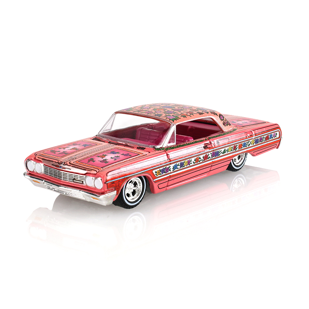 加州低底盘车系列1 - 1964款雪佛兰英帕拉低底盘车 - 粉红色配玫瑰