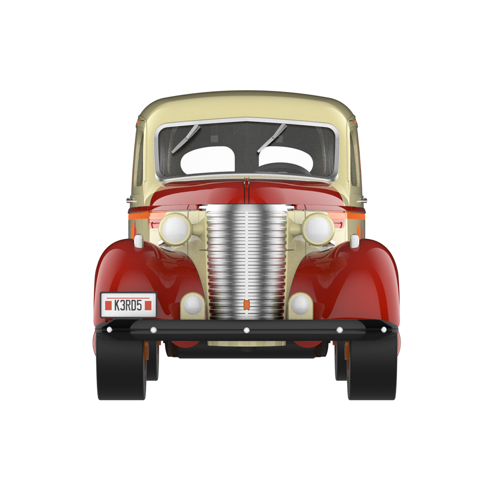 1939 年雪佛兰厢式货车，带奶牛