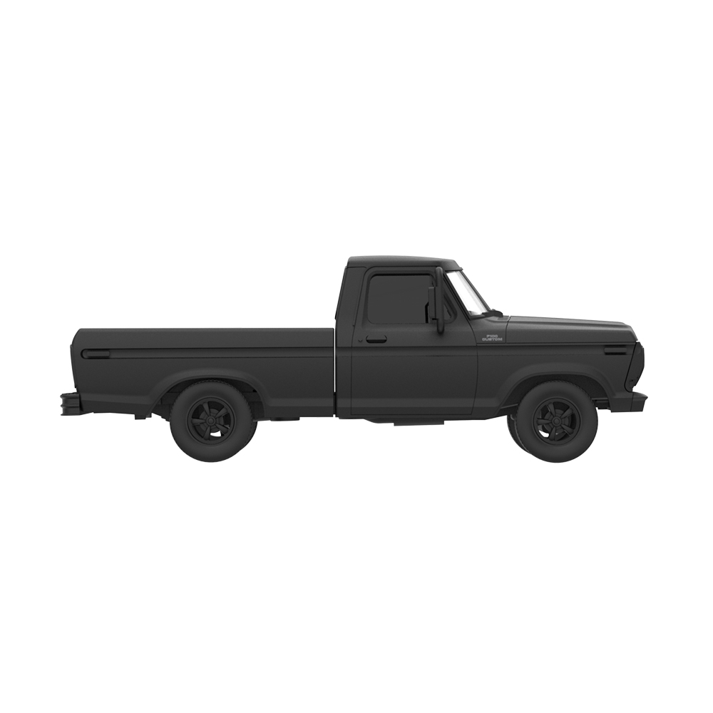 1979 年福特 F-100 訂製皮卡 - 霧面黑  黑色