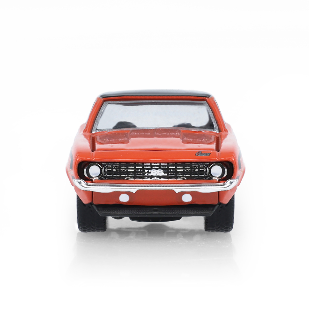 1969年雪佛兰Camaro SS 396 Restomod改装车 - 亮橙色车身搭配定制轮毂