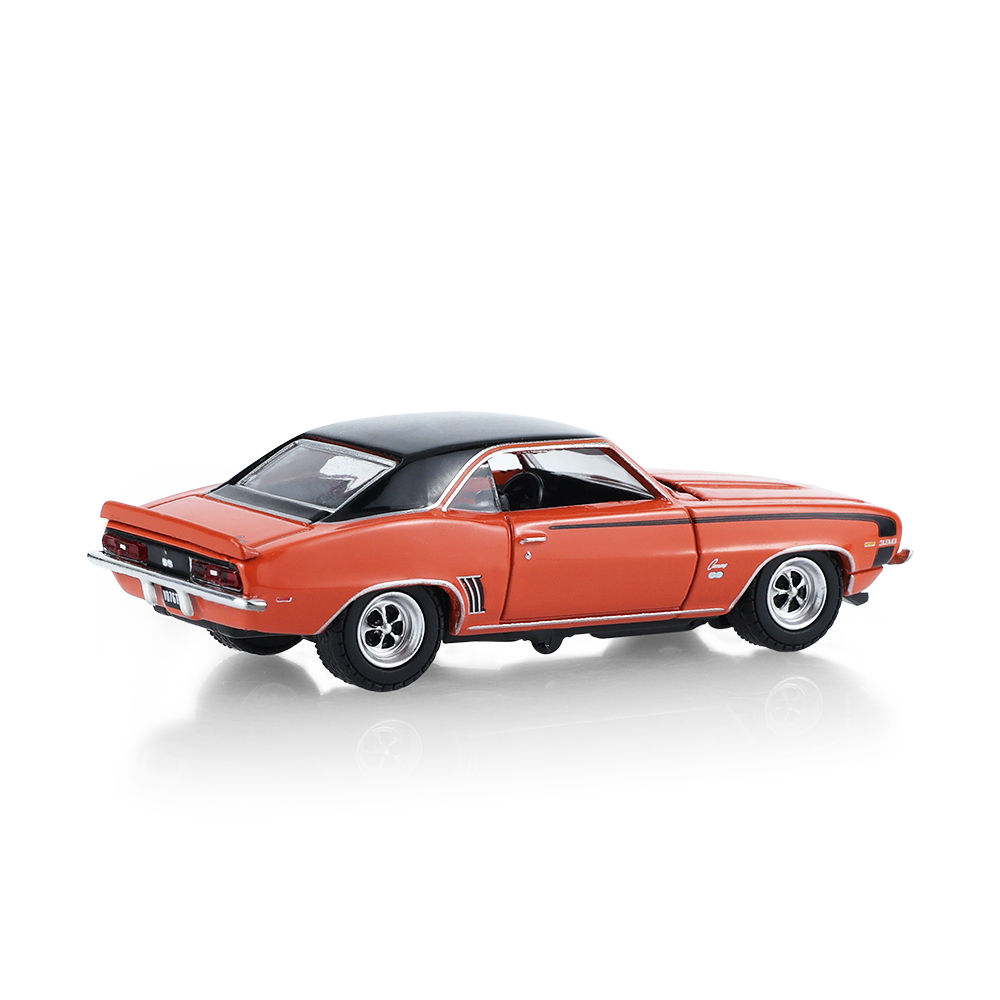 1969年雪佛兰Camaro SS 396 Restomod改装车 - 亮橙色车身搭配定制轮毂