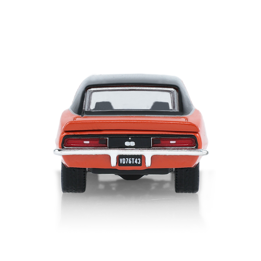 1969年雪佛兰Camaro SS 396 Restomod改装车 - 亮橙色车身搭配定制轮毂