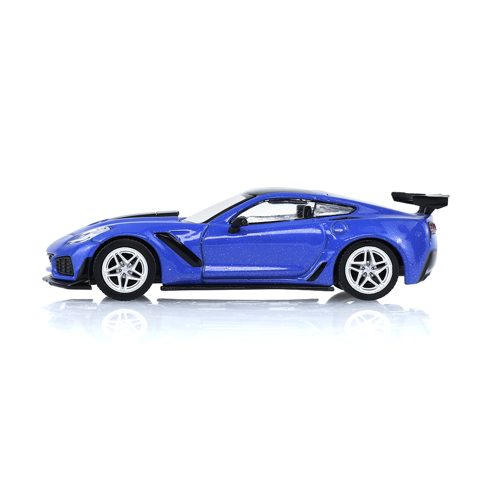 2019款雪佛兰克尔维特C7 ZR1 - 拉古纳蓝，定制轮毂