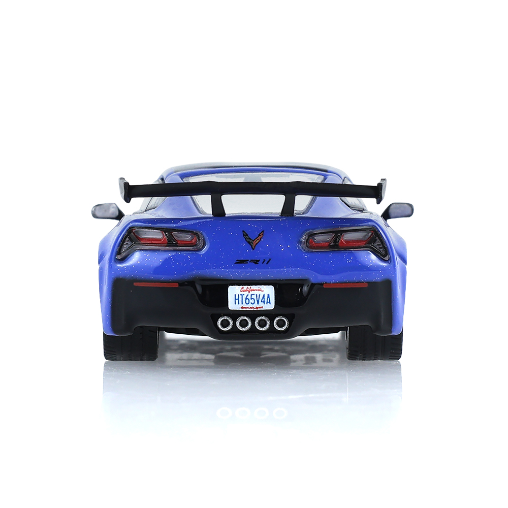 2019款雪佛兰克尔维特C7 ZR1 - 拉古纳蓝，定制轮毂