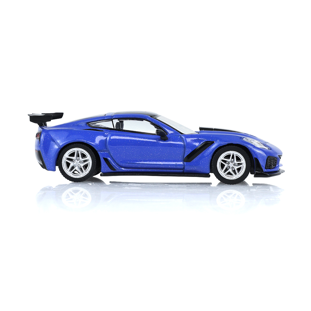 2019款雪佛兰克尔维特C7 ZR1 - 拉古纳蓝，定制轮毂
