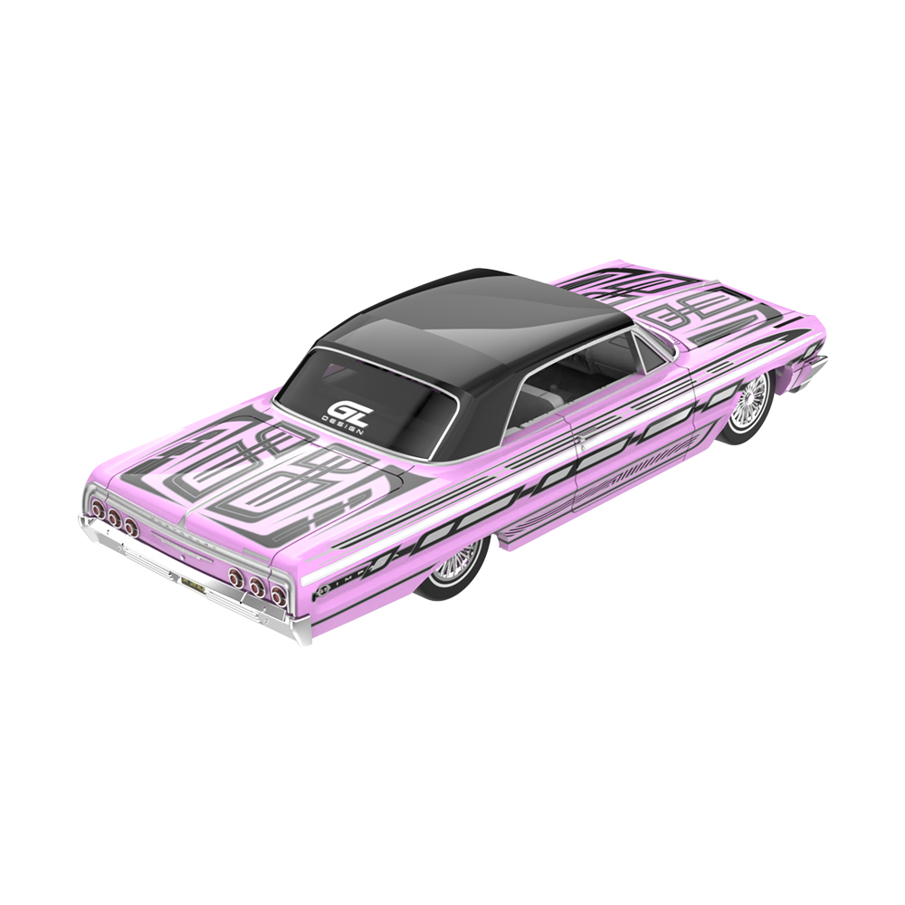1964 雪佛兰 Impala_粉色 可调式低底盘