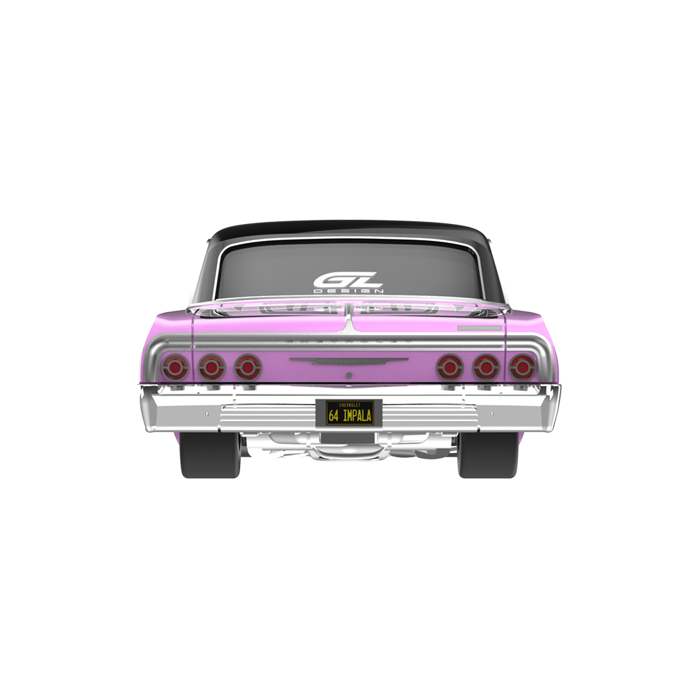 1964 雪佛兰 Impala_粉色 可调式低底盘